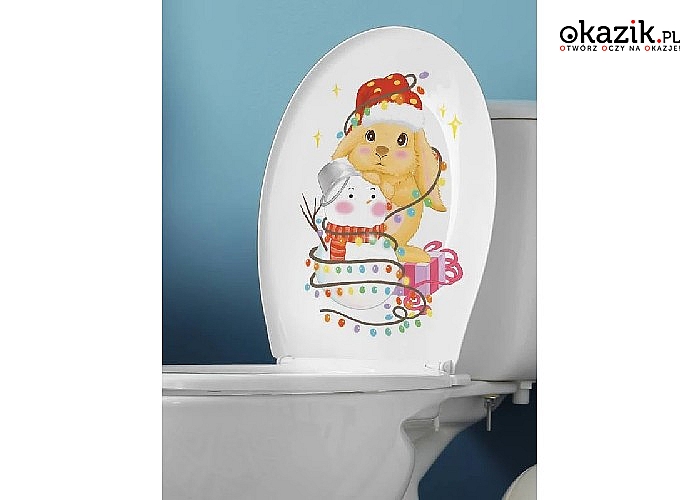 Nawet toaleta może zachwycać dekoracjami! Naklejki na toaletę