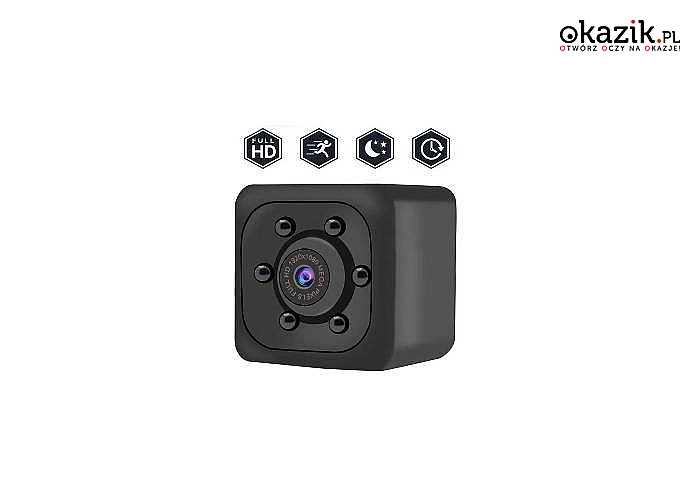 Mini kamera szpiegowska z detekcją ruchu o szerokim spektrum zastosowania