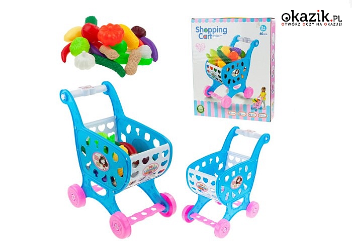 Wózek na zakupy to idealna zabawka dla Twojego dziecka.