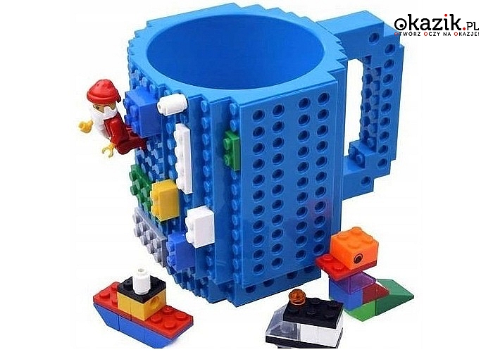 Kubek daje ogromne możliwości dla naszej kreatywności, idealny prezent dla każdego fana klocków LEGO
