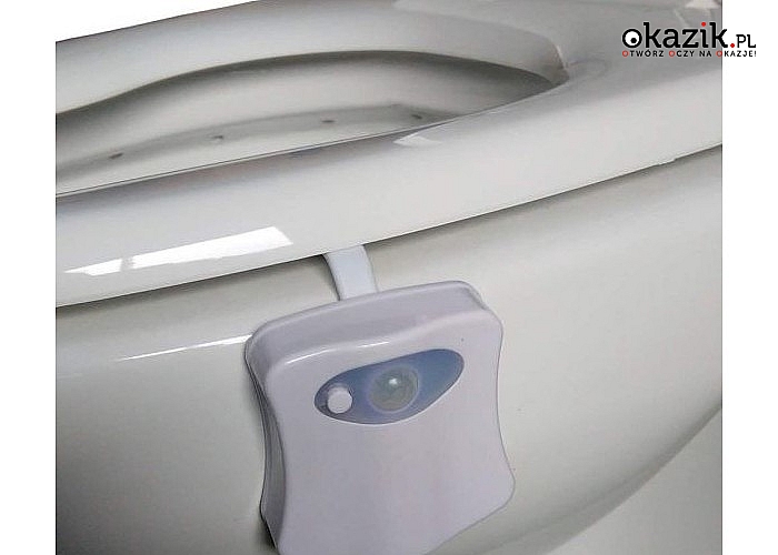Lampka do WC to sprytny sposób na nowatorskie oświetlenie miski toaletowej,