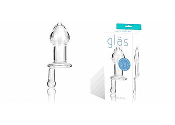 Wykonany ręcznie SZKLANY PLUG ANALNY - Glas Glass Juicer to stymulujące 12,7cm długości!