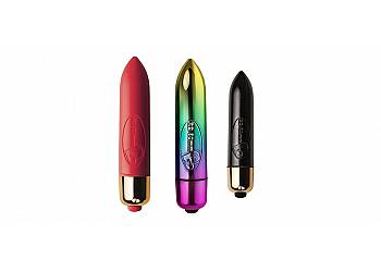 Elegancki i podręczny wibrator typu bullet, z 7 programami działania, 5 kolorów do wyboru