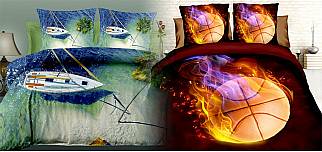 POŚCIEL 3D o wymiarze 160x200 cm + dwie poszewki na poduszki 70x80 cm. Aż 9 fantastycznych wzorów!