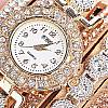 Ekstrawagancki zegarek damski: ozdobiony kryształkami, duży wybór kolorów. Wysyłka GRATIS! (34,90 zł)