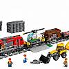 City Heavy-Haul Train od LEGO. Zestaw zawiera 5 minifigurek z różnymi akcesoriami